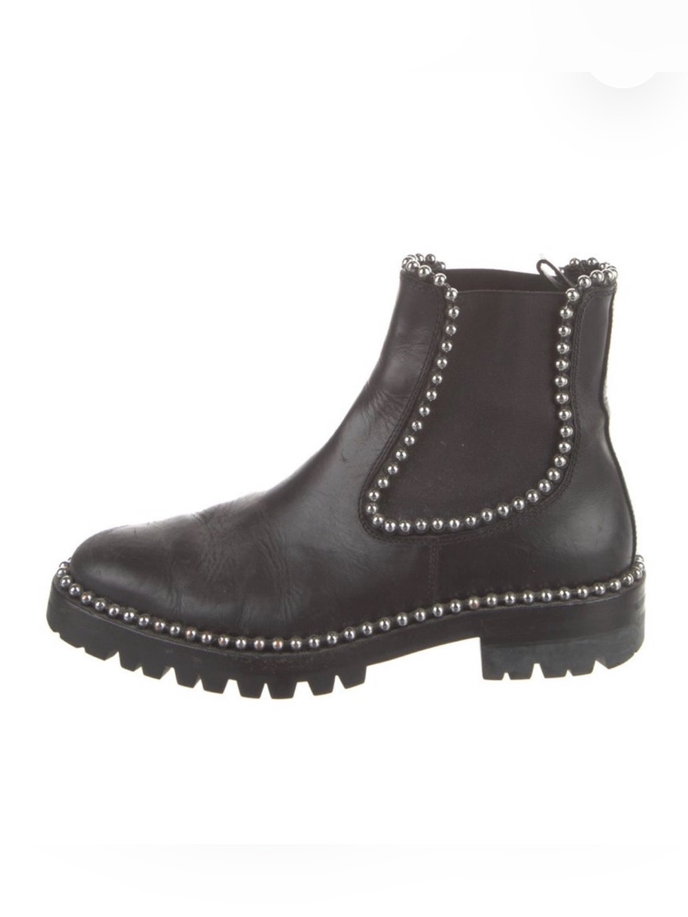 Alexander Wang Leather Studded Chelsea Boots